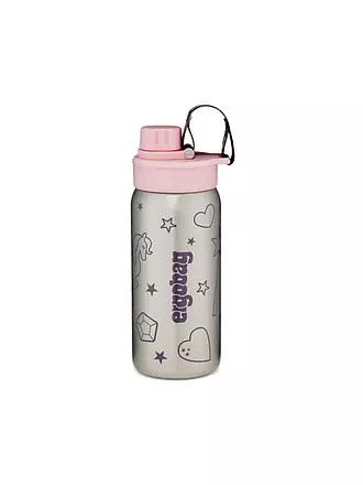 ERGOBAG | Botella de agua de acero inoxidable petróleo | rosa